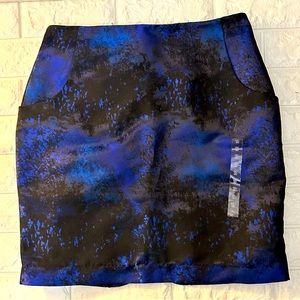 H&M Blue and Black Skirt
